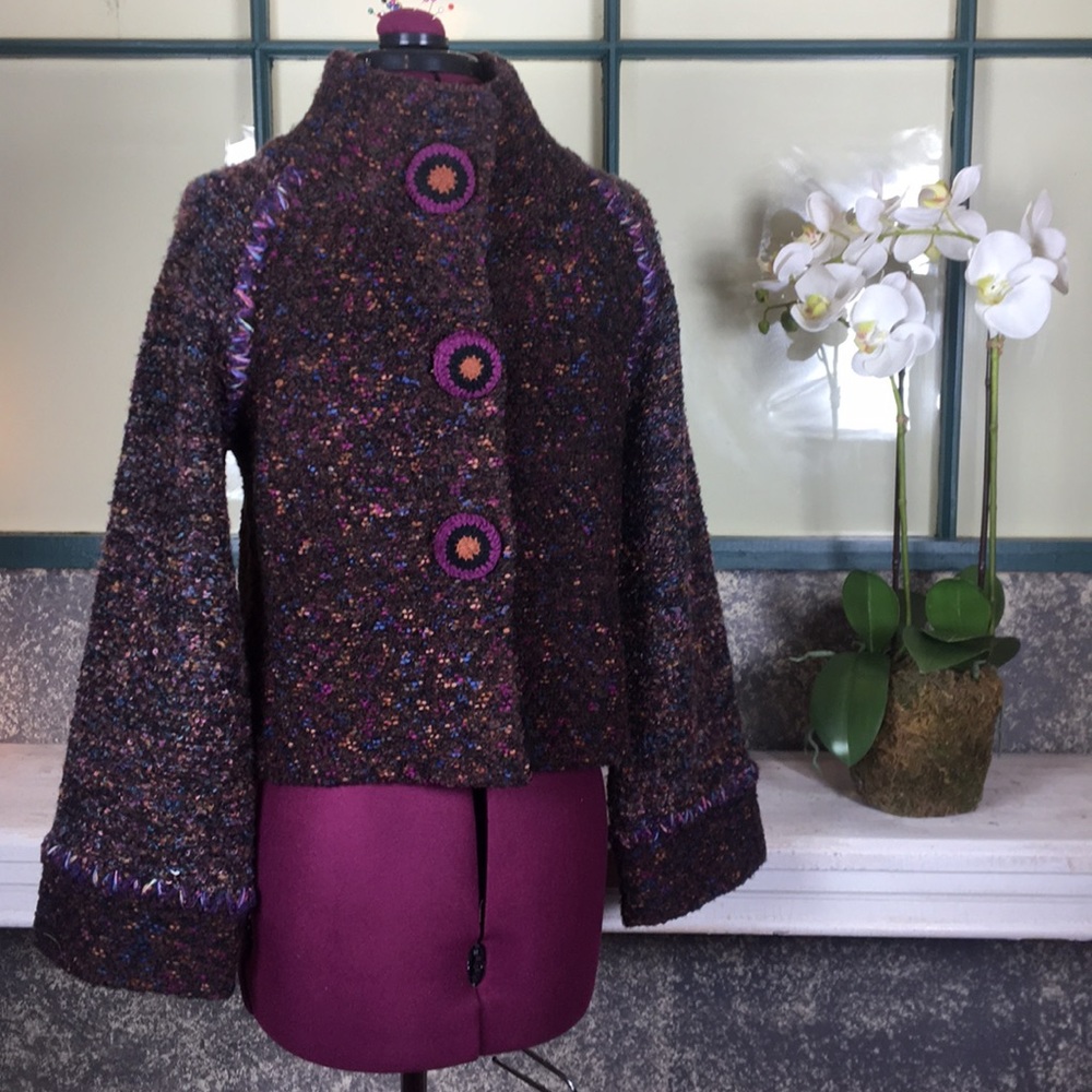 NWOT Curio by Anthropologie snap front sweater